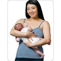 Top d'allaitement court Glamourmom® avec soutien-gorge intégré - Bretelles fines - A1